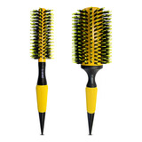Escovas Para Cabelo Redonda Hairdo X 2 U - Amarelo E Preto