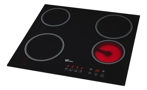 Fogão Cooktop Elétrico Mesa Vitrocerâmica 4q  Fischer 220v