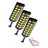 Foco Led Exterior 3 Unidades  1200w Con Sensor  Focos Solar 