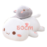 Peluche Gato Michi Blanco O Negro 50