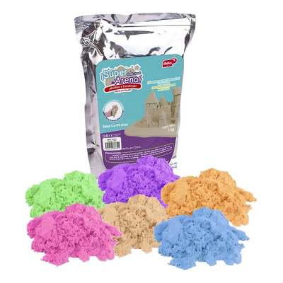 Arena Kinética Rosa Diako 500g 6 Colores Moldeable Creativa