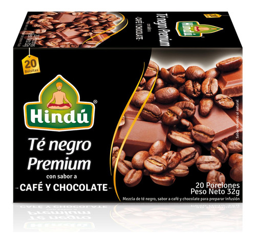 Te Negro Premium Café Y Chocolate H - Unidad a $495