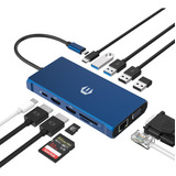 Usb C Hub De Hopday - Adaptador Multipuerto 12 En 1 Con Hdmi