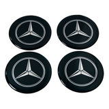 Adesivo Emblema Resinado Roda Mercedes 55mm Cl4 Fk