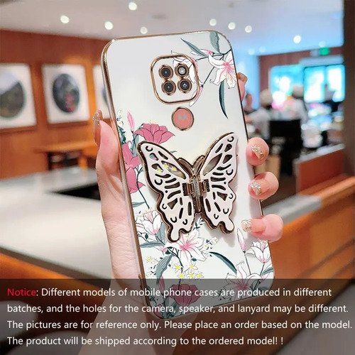 Funda G9 Play Lily Bud Con Alas Butterfly Diseño Suave Protege Moto G9