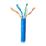 Bobina De Cable 305 Metros Utp 100% Cobre Cat E5 Color Azul