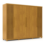 Guarda Roupa 6 Portas Absolut Nature Nature Ripado - Gelius Cor Naturale