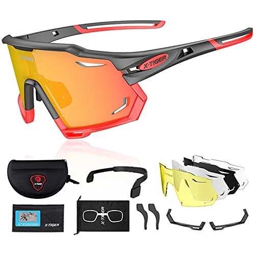 Lentes Deportivo De Ciclismo Polarizadas Con 5 Lentes