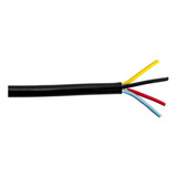 Cable Cordón Negro Eléctrico 4x1.5 Mm. 15 Mts