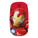 Mouse Inalambrico Xtech Xtm-m340im Marvel Iron Man 1600dpi