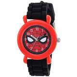 Marvel Boy Spiderman Cuarzo De Plastico Y Reloj Casual Color