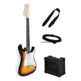 Guitarra Eléctrica Stratocaster Original Amplificador 5w Cd