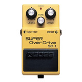 Pedal De Efeito Boss Super Overdrive Sd-1  Amarelo