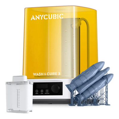 Máquina De Lavado Y Curado 3d Anycubic Wash & Cure 3.0 Para Resinas Amarillo