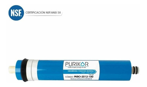 Membrana 100 Gpd Osmosis Inversa, Residencial Purikor