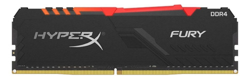 Memória Ram Fury Ddr4 Rgb Color Preto  8gb 1 Hyperx Hx426c16fb3a/8