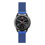 Pulseira Xiaomi Amazfit Gtr 47mm Ou 42mm Metal Milanese Cor Azul Largura 22 Mm