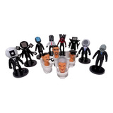 Skibidi Toilet Set De 12 Figuras Alta Calidad     