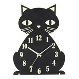 L Relógio De Parede Em Formato De Gato, Silencioso, Sem