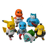Figura De Pokemones Set De 6 Personajes Con Ropa Moda