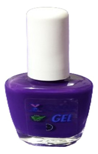 Esmalte Gel Para Uñas Cosmolab Color Violeta.