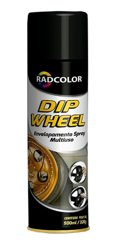 Spray Envelopamento Líquido Multiuso Dip Wheel 500ml Grafite