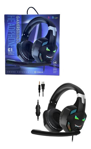 Audifono Gamer Rgb Con Cable Stereo 4d