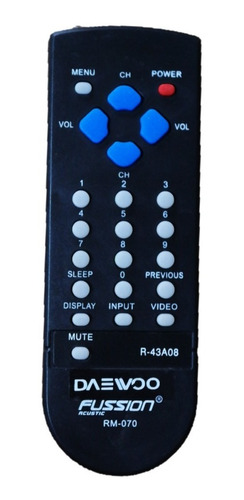 Control Remoto Fussion Rm-070 Para Tv Daewoo Cinescopio