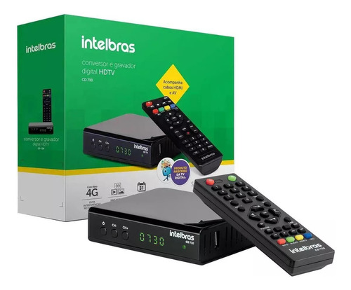 Conversor Digital De Tv Intelbras Cd730 Bivolt Controle