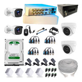 Kit Camaras De Seguridad 8 Ch 1080 + 4 Cam + D. 1 Tb + Rack