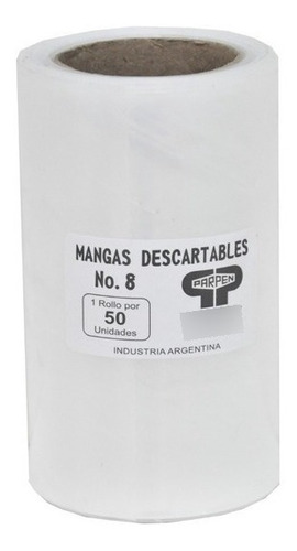 Mangas Descartables N8 - 20 Cm Rollo X 50 U - Parpen Md8r5