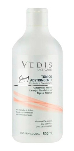 Tônico Facial Adstringente Vedis Remove Oleosidade - 500ml