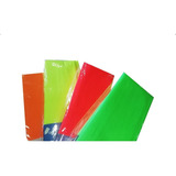 Papel Crepe Fluo Mil28 Fluorescente Rollo Plancha Pack X 10