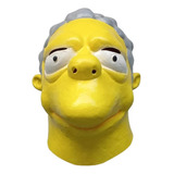 Máscara Los Simpson Maggie, Moe, Milhouse Color Amarillo Moe