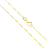 Colar Cordão Feminino 45 Cm Em Ouro 18k Singapura