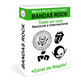 Mega Pack Vectores Logos Bandas Rock Nacional Internacional