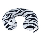 Peluche Almohada Para Cuello Tigre Blanco 32 Cm