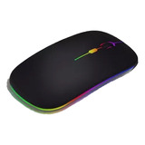 Mouse Sem Fio Recarregável Ultrafino Usb + 2.4 Wireless