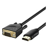 Cable Hdmi A Vga Compatible Con Computadoras, Monitores Y Má