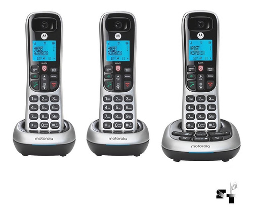 Teléfono Inalámbrico Motorola Cd4013 Cont. Tres Handies