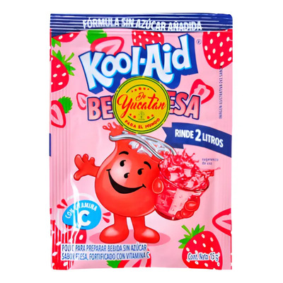 1 Sobre Kool Aid Besafresa Fresa Rinde 2lts | MercadoLibre