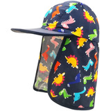 Kid Flap Hat With Rope Cartoon Upf  Sun Protection Neck...