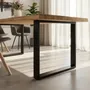 Base Patas De Hierro Para Mesa Escritorio 70x75 (1 Unidad) Negro