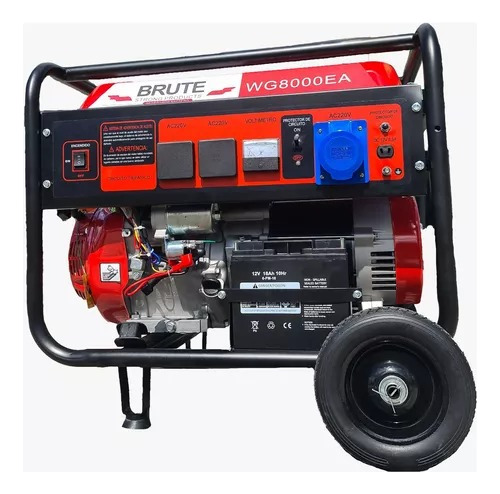 Grupo Generador 6,5 Kva 16 Hp Brute Wg8000ae 6500w 220v Mono