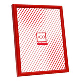 Portarretrato Vgo Bda.5  Color Rojo Para Foto De 13 Cm X 18 Cm De Plástico/vidrio X Unidad 