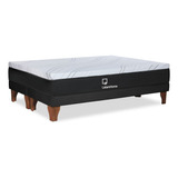 Cama Zen Top Foam Hybrid Tela Negro King