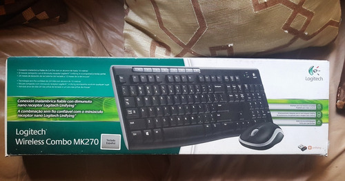 Kit De Teclado Y Mouse Inalámbrico Logitech Mk270 Español 