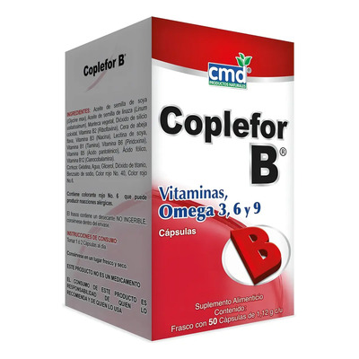 Multivitamínico CMD Coplefor B Cápsulas 50 Unidades Vitaminas Omega 3 | MercadoLibre