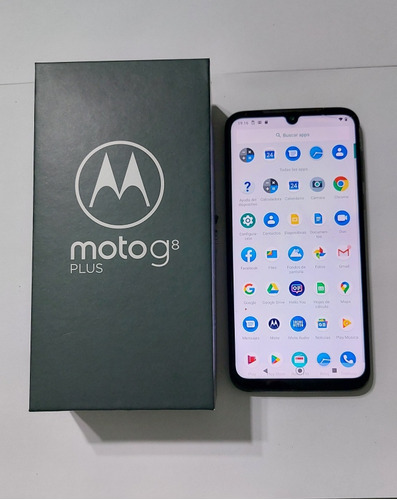 Motorola G8 Plus Liberado Con Caja Y Funda Original 