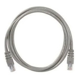Cable Red Utp Armado Patch Cord Pc Mac Cat. 5e 1,20 Mt Gris